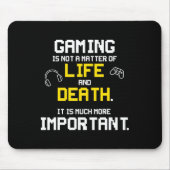 遊のビデオゲームおもしろいPCコンソールのゲーマーギーク マウスパッド (正面)