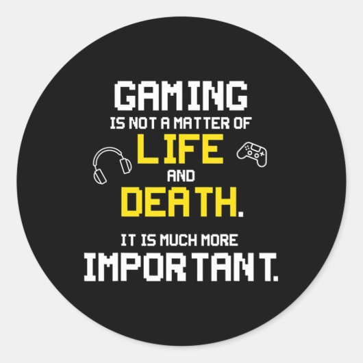 遊のビデオゲームおもしろいPCコンソールのゲーマーギーク ラウンドシール (正面)