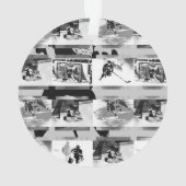 遊のホッケー – アイスホッケー選手 オーナメント (裏面)