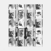 遊のホッケー – アイスホッケー選手 フリースブランケット (正面)