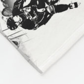 遊のホッケー – アイスホッケー選手 フリースブランケット (角)