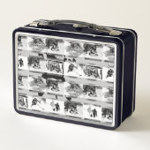 遊のホッケー – アイスホッケー選手 メタルランチボックス (裏面)