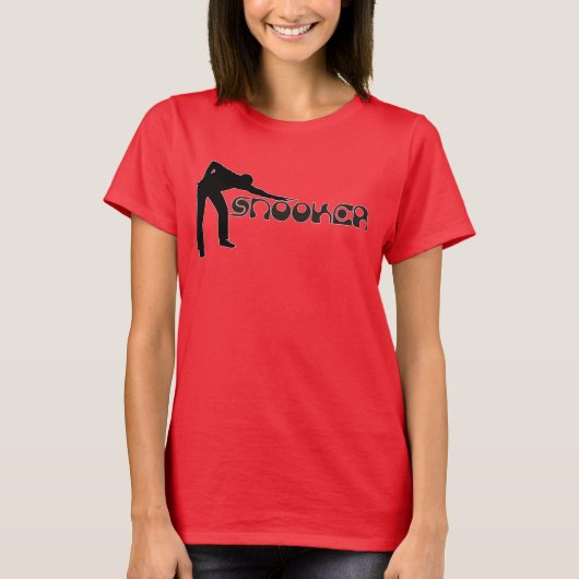 遊のSNOOKERモダンフォント+アイディア Tシャツ (正面)