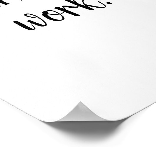 遊はWork Kid Playroom Sign Educational Poster ポスター (角)