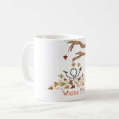 遊びたいと思って下さい コーヒーマグカップ (正面左)