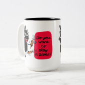 遊びたい遊か？バニーマグ ツートーンマグカップ (正面左)