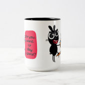 遊びたい遊か？バニーマグ ツートーンマグカップ (中央)