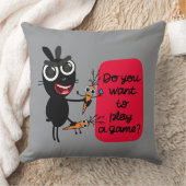 遊びたい遊か?バニー装飾用クッション クッション (ブランケット)