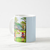 遊びに出よう コーヒーマグカップ (正面左)