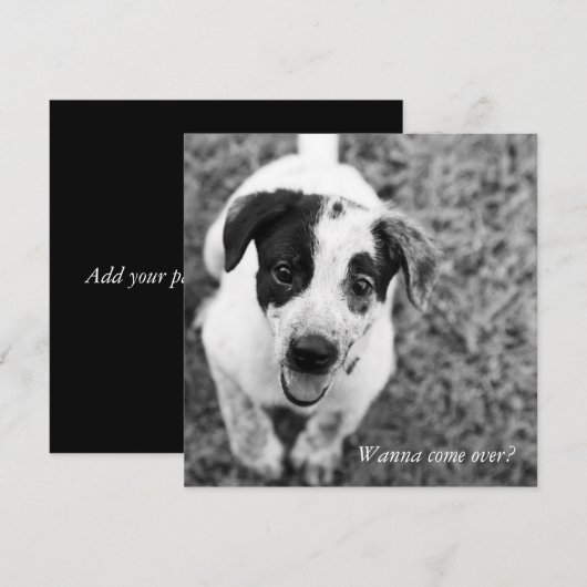 遊びに来ない？ 招待状 (正面/裏面)