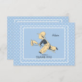 遊びの少年 サンクスカード ノートカード (正面/裏面)