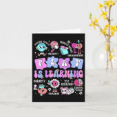遊びは学び先生初登校日バック カード (黄色い花)