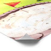 遊びカラフル場バースデーパーティーへようこそ ポスター (角)