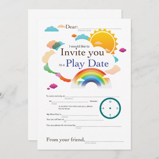 遊びデートの雲 テーマ (正面/裏面)