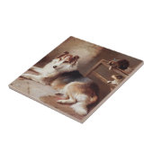 遊び仲間-犬の子ネコ-子犬 タイル (側面)