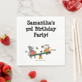 遊び場でシーソーとメイジー スタンダードランチョンナプキン (インサイチュ)