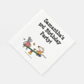 遊び場でシーソーとメイジー スタンダードランチョンナプキン (角)