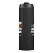 遊び場でタイポグラフィモダン先生ギフト タンブラー (正面)