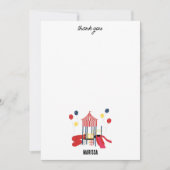 遊び場の子供たち 誕生日 男の子 女の子 オーダーメイド名 サンキューカード (正面)