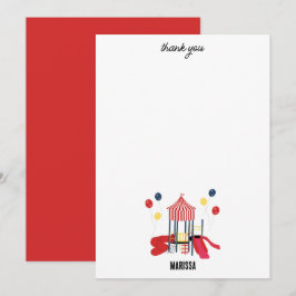 遊び場の子供たち 誕生日 男の子 女の子 オーダーメイド名 サンキューカード