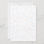 遊び場の誕生日招待状 招待状 (裏面)