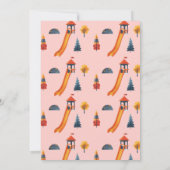 遊び場の遊誕生日会の招待 招待状 (裏面)