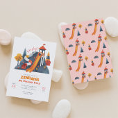 遊び場の遊誕生日会の招待 招待状