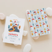 遊び場の遊誕生日会の招待 招待状