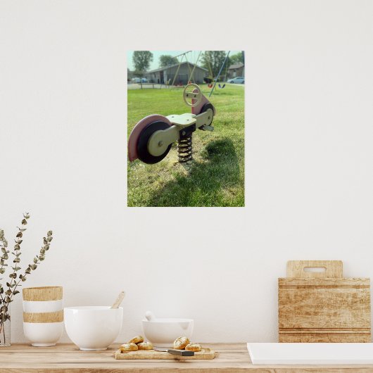 遊び場キディバイク ポスター (キッチン)