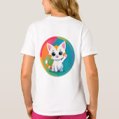 遊び好きな子猫 Tシャツ (裏面)
