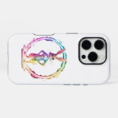遊び心あふれるうさぎの幸せ iPhoneケース (裏面横)