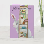 遊び心あふれるアートうさぎ2カード カード (裏面)