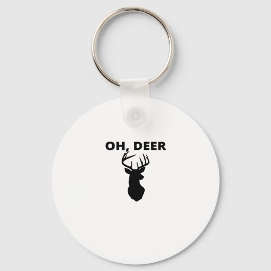 遊び心あふれるアートスタイルのキーチェーン「Oh Deer Oh Dear」 キーホルダー (正面)