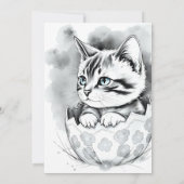 遊び心あふれるイースターキッテン　フラワーの卵の殻 (裏面)