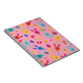 遊び心あふれるカラフルなデザインの子供向けスパイラルノート ノートブック (右側)