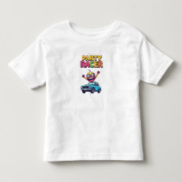 🚗 遊び心あふれるカートゥーン乗り物デザインTシャツ 🎈 トドラーTシャツ
