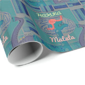 遊び心あふれるキリンのアート：アフリカの喜び ラッピングペーパー (ロールコーナー)