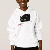 遊び心あふれるクリーム色の子猫の尻振り 黒猫 (正面)