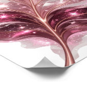 遊び心あふれるシルバー GEMSTONE LEAF プリント (角)