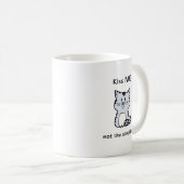 遊び心あふれるネコ コーヒーマグカップ (正面右)