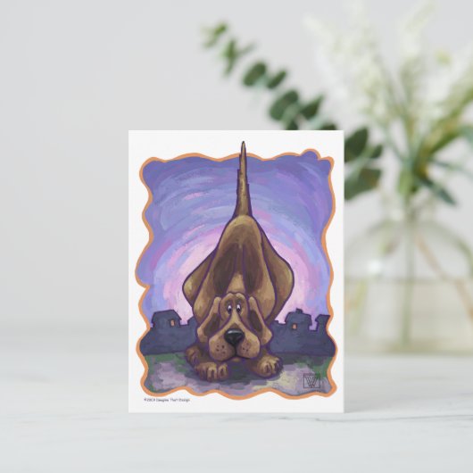 遊び心あふれるハウンドドッグ ギフト&アクセサリー ポストカード (スタンド正面)