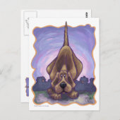 遊び心あふれるハウンドドッグ ギフト&アクセサリー ポストカード (正面/裏面)