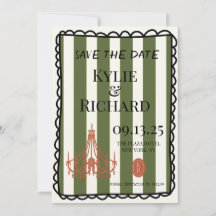 遊び心あふれるバブルボーダー Save The Date