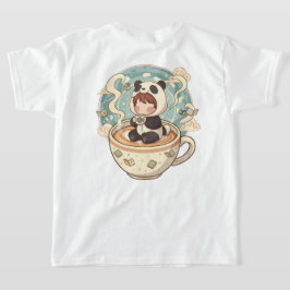 遊び心あふれるパンダのプリントTシャツ（子供用） Tシャツ