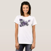 遊び心あふれるパープルの抽象芸術 オリジナルTシャツ Tシャツ (正面フル)