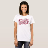 遊び心あふれるピンクのPINK DREAMグラフィックTシャツ Tシャツ (正面フル)