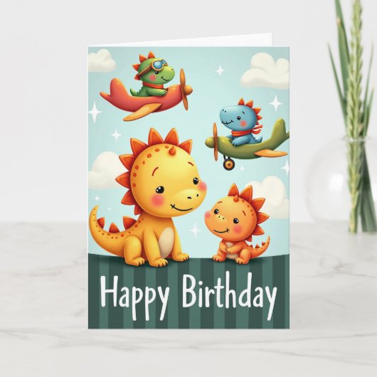 遊び心あふれるフライヤーズの誕生日カード カード (正面)