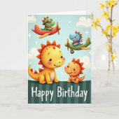 遊び心あふれるフライヤーズの誕生日カード カード (黄色い花)