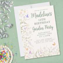 遊び心あふれるフラワーガーデンパーティの誕生日