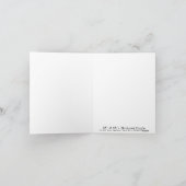 遊び心あふれるモダンスワールハートフラワーツリー ありがとう サンキューカード (内部)